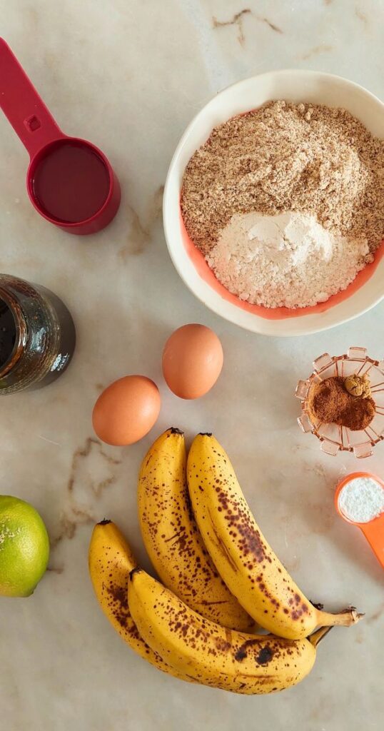 Ingredientes Banana Bread Saudável