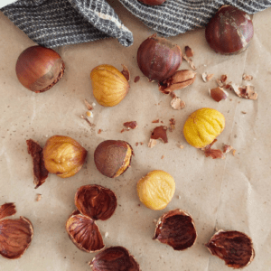 Castanhas com canela e erva-doce assadas na Airfryer