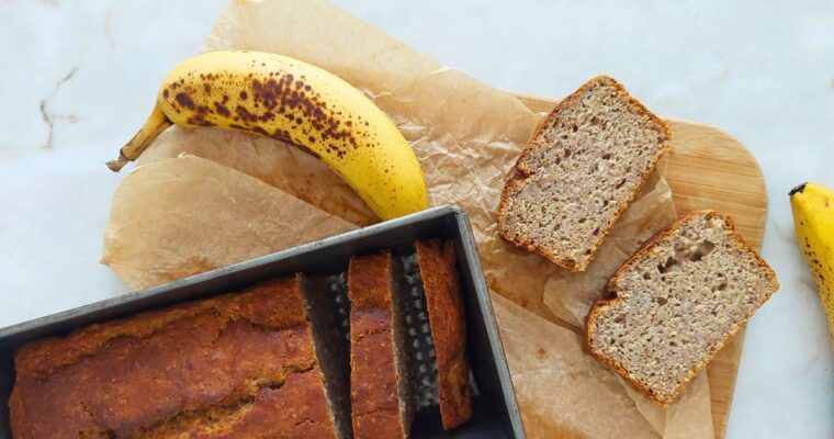 Healthy Banana Bread - Pão de banana saudável