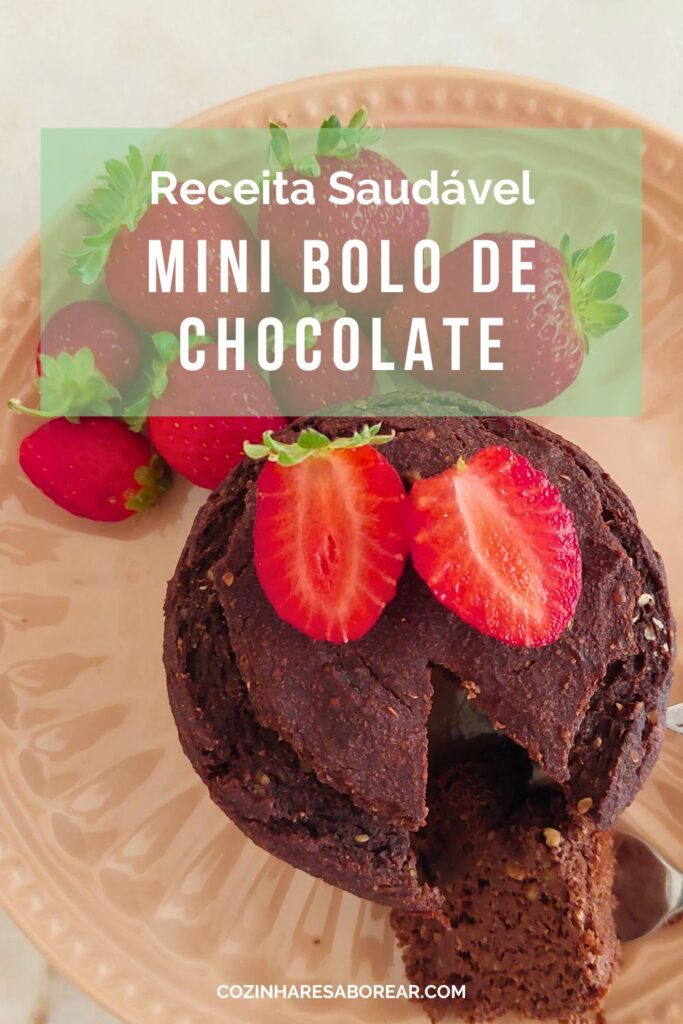 Aprende a fazer receita mini bolo de chocolate saudável