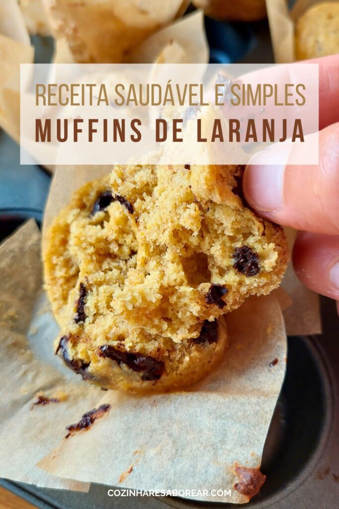 Receita saudavel e simples muffins de laranja