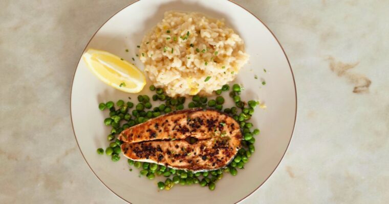 Jantar Especial Aprenda a Fazer Salmão e Risoto de Limão