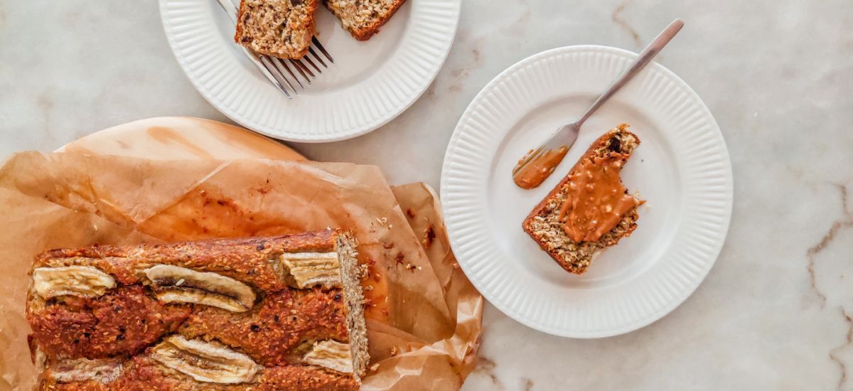 Banana Bread Fit Aveia Cenoura e Chocolate