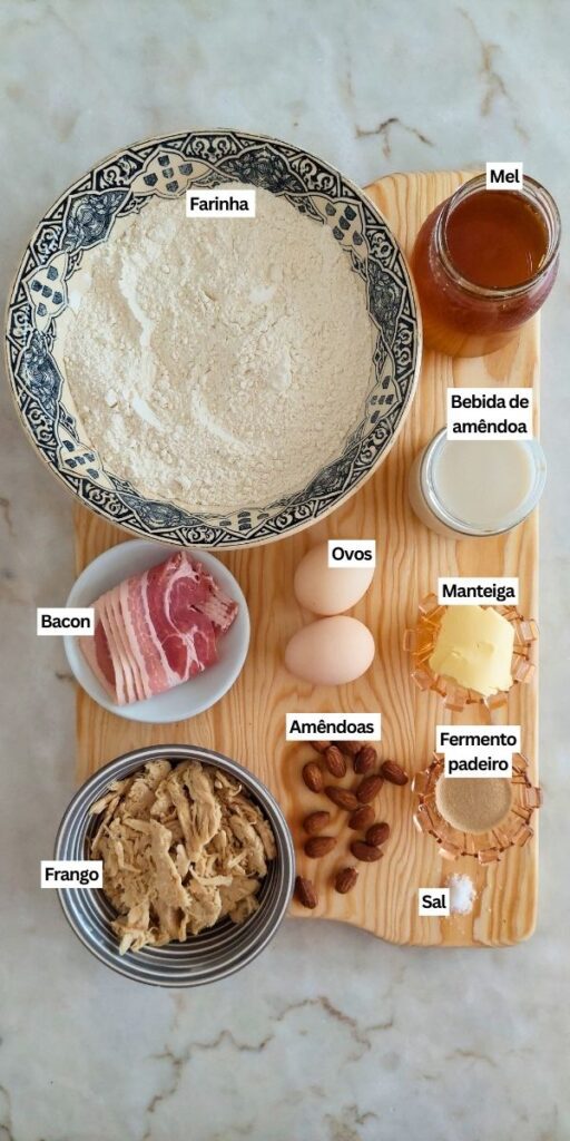 Ingredientes para Bôla de Páscoa