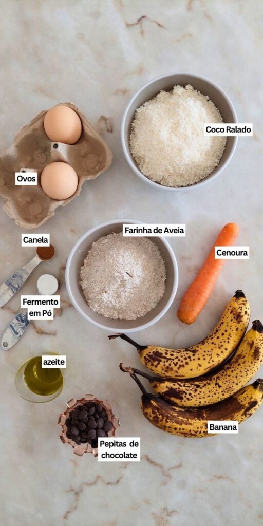 Ingredientes para pequeno-almoço