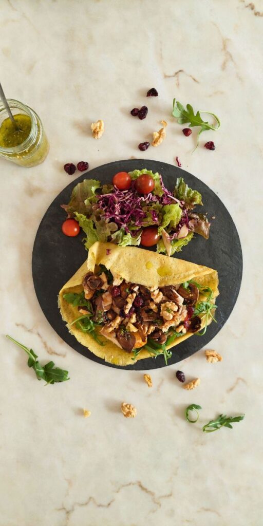 Crepe de Frango Receita Rápida para Almoço em 10 Minutos