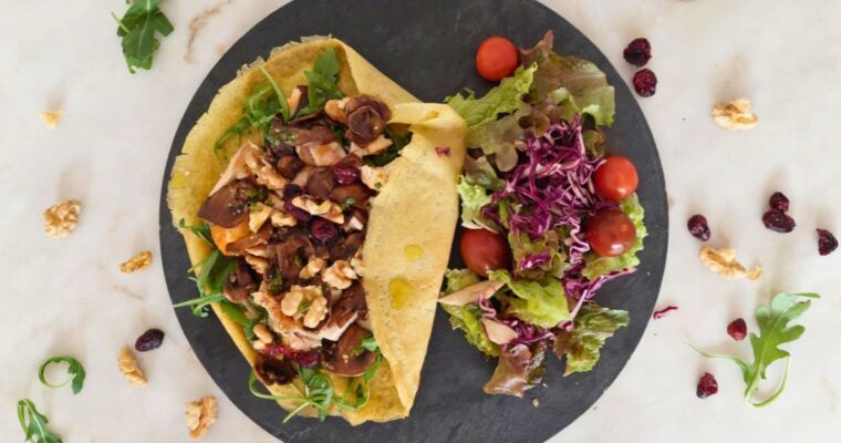 Crepe de Frango para Almoço em 10 minutos