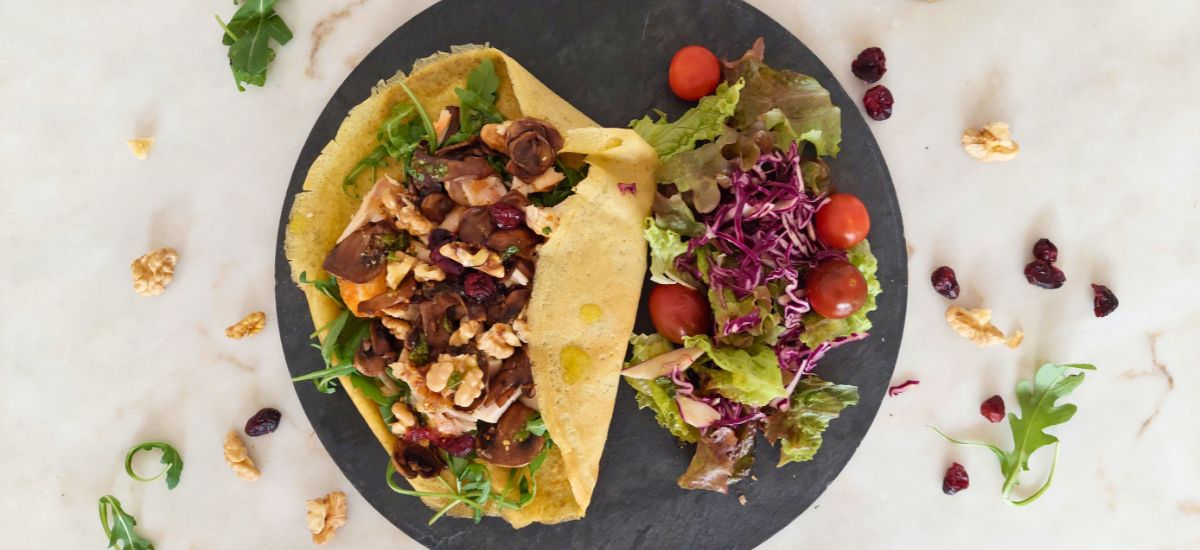 Crepe de Frango para Almoço em 10 minutos