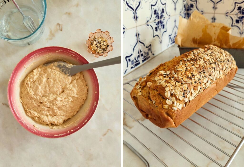 Pão de Grãos Integrais Receita com Espelta, Aveia e Kefir