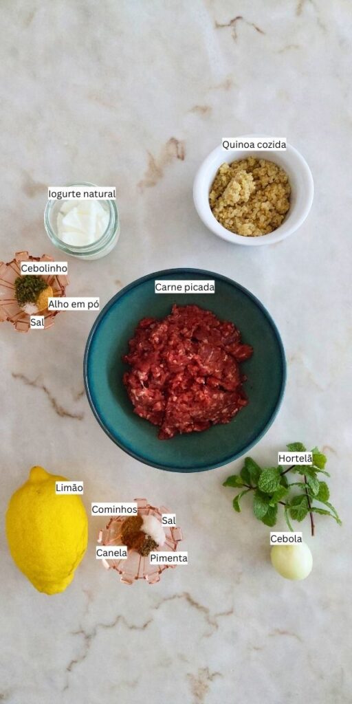 Ingredientes para almoço ou jantar rápido01