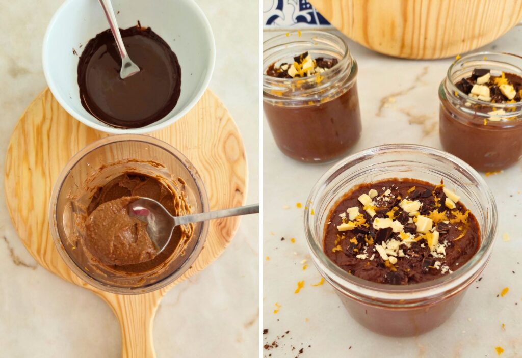 Aprende como fazer Mousse de chocolate e laranja saudável