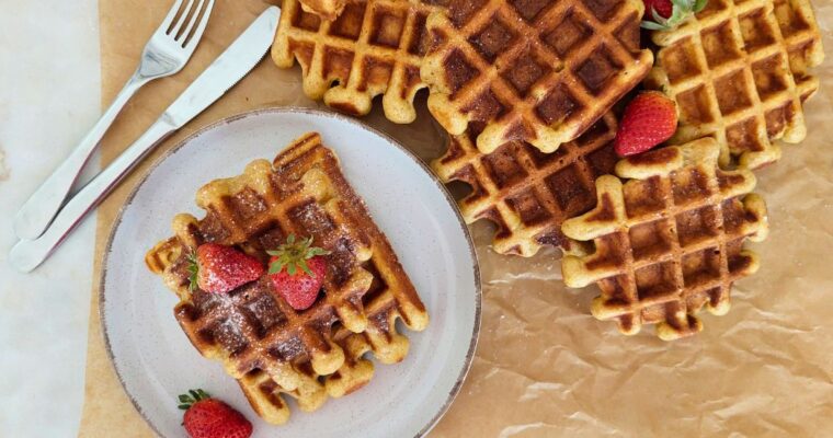 Waffles Sem Açúcar | para pequeno-almoço ou brunch