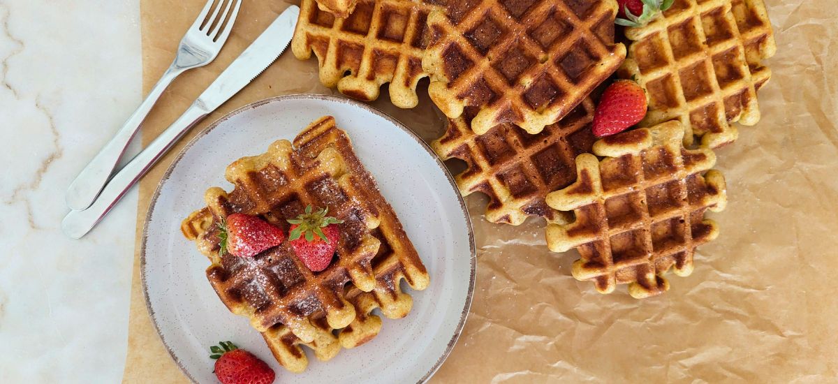 Waffles Sem Açúcar | para pequeno-almoço ou brunch