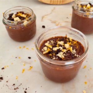 Receita saudavel de Mousse de chocolate e laranja