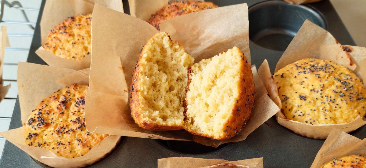 Muffins Saudáveis de Coco e Aveia