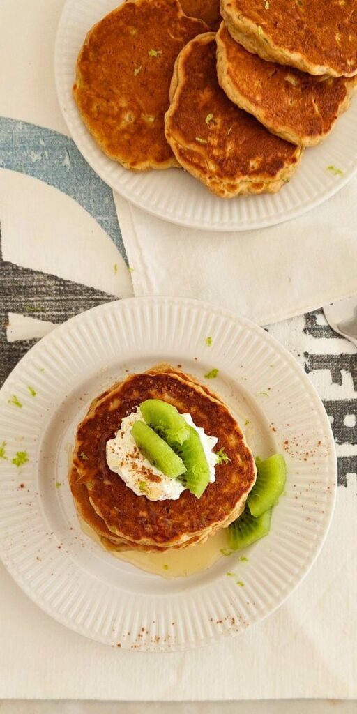 Como fazer panquecas fofas de courgette mel e limão saudáveis