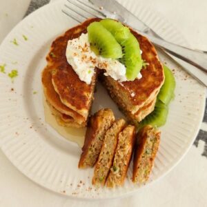 Receita de panquecas fofas de courgette mel e limão