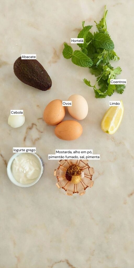 ingredientes para refeição rápida, fácil e saudável