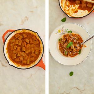 Juntar o Gnocchi ao molho de tomate