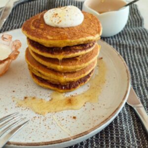 Receita fácil de Panquecas de abóbora saudáveis