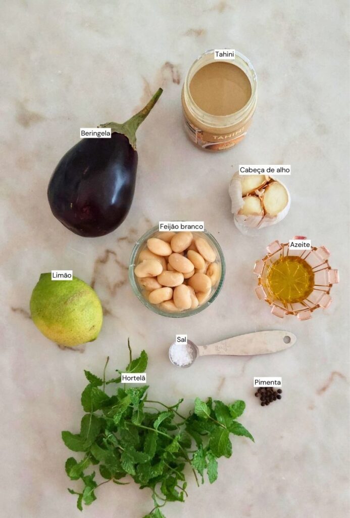 Ingredientes para paté saudável