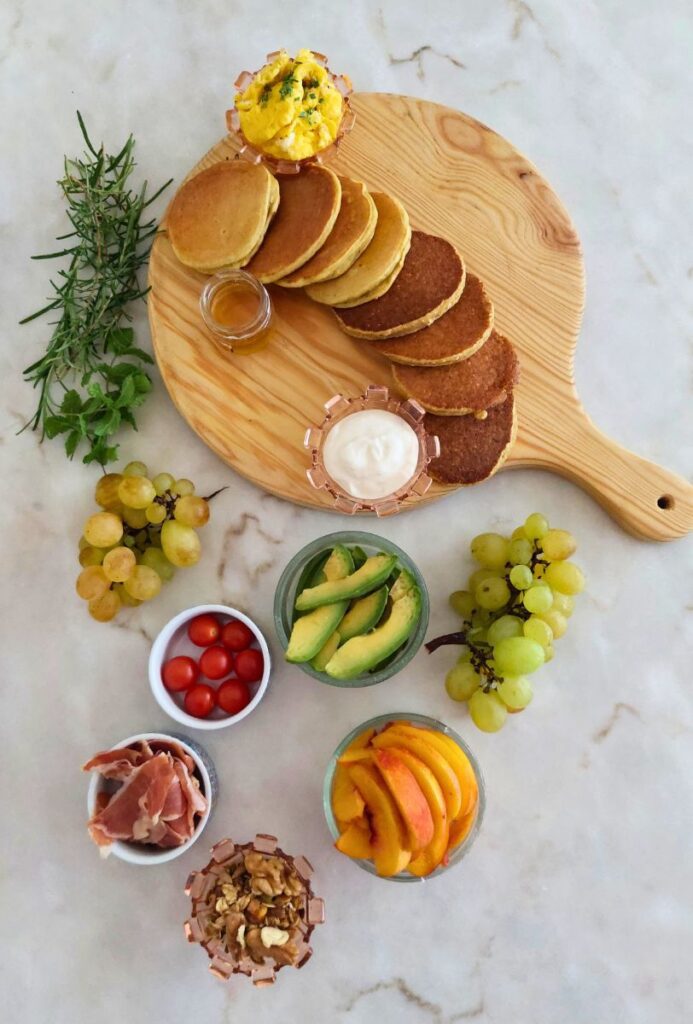 Montar Tábua de panquecas para brunch