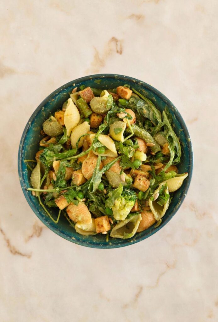 Salada de Tofu com Maionese de Abacate Preparar ementa semanal