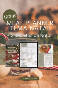 AD Planner de refeições tema Natal + 3 receitas saudáveis de natal