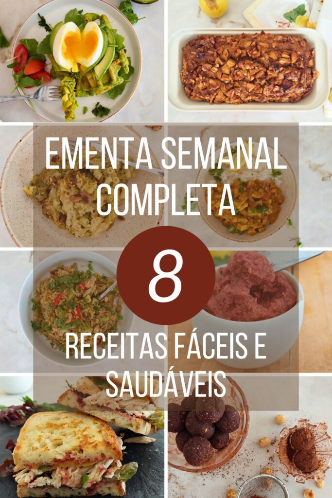 Dicas para Planeamento de refeições da semana Ementa Semanal Completa