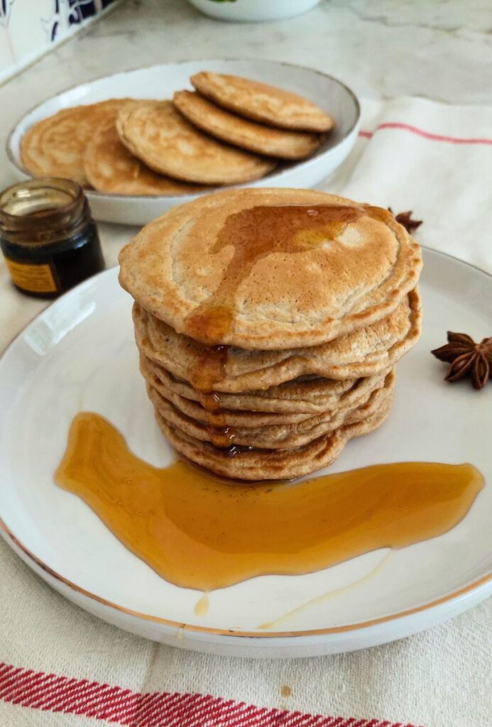 Receita em 20 minutos de Panquecas de Canela e Gengibre