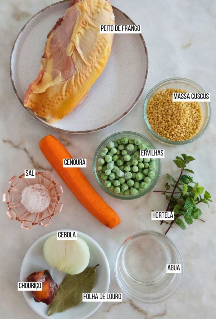 ingredientes para sopa saudável one pot meal