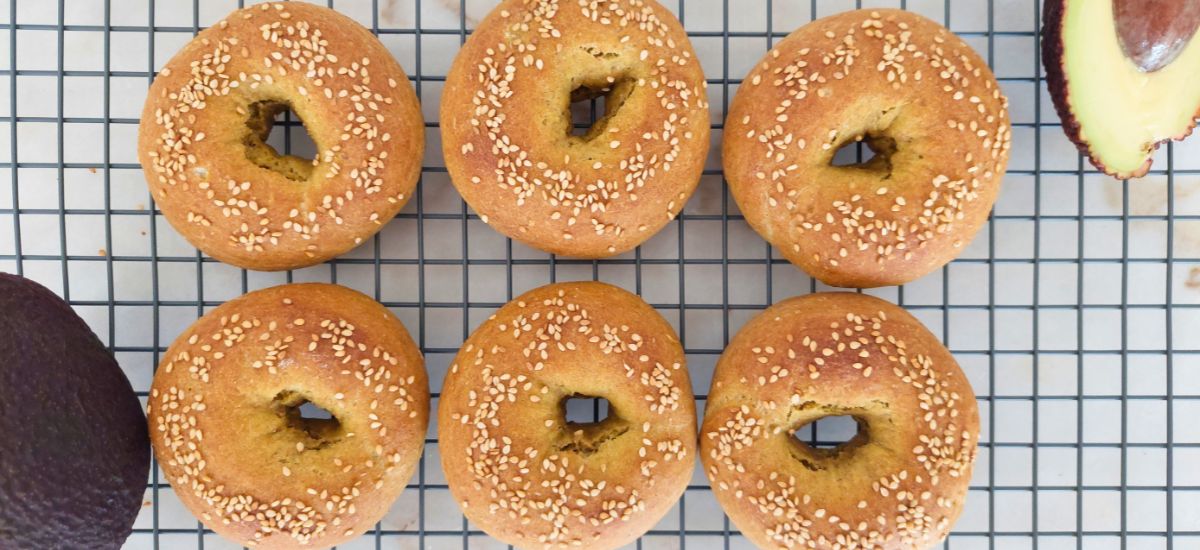 Bagels de abacate fáceis e rápidos | Sem amassar