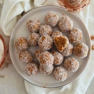Bolas Saudáveis de Cenoura e Amendoim