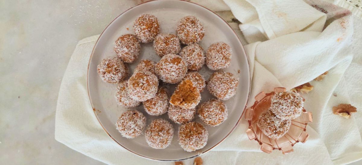 Bolas Saudáveis de Cenoura e Amendoim | Energy Balls