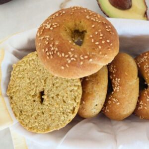 Receita saudável Bagels de abacate fáceis e rápidos Sem amassar